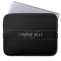 Elegante Script Monograma Editable Blanco Gris Neg
