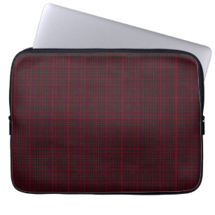 Funda Para Portátil Elegante Tartán Burgundy