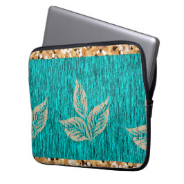 Funda Para Portátil Elegante Verde azulado de moda