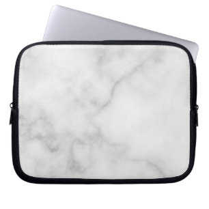 Funda Para Portátil Elegante y elegante patrón de mármol blanco