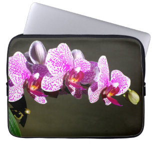 Funda Para Portátil Elegantes orquídeas rosa floral tropical rosa