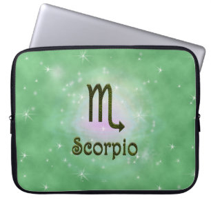 Funda Para Portátil Elegir color Escorpio Zodiaco Rótulo Astrológico