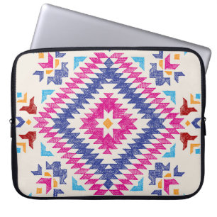 Funda Para Portátil Elemento de diseño tribal de mano brillante.