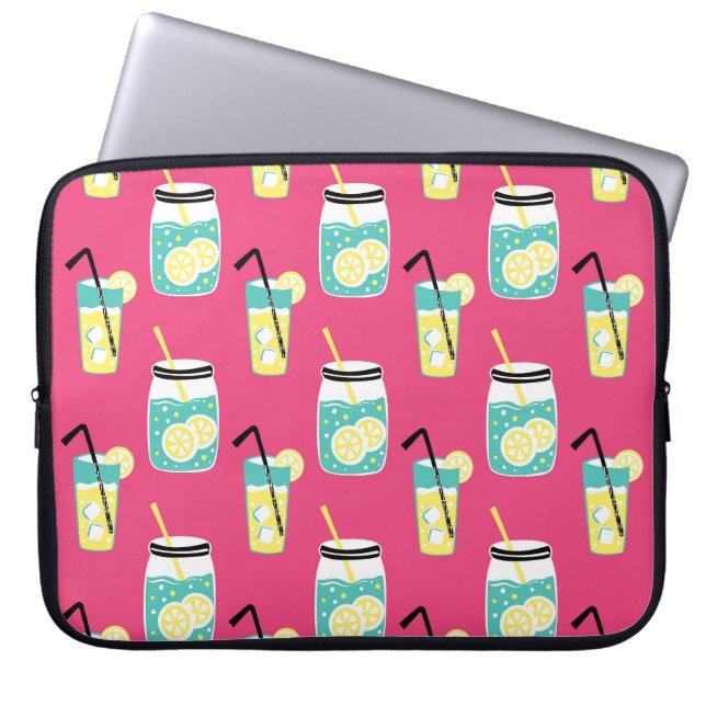 Funda Para Portátil Elementos eclécticos de verano, retrogro inmaculad (Frente)