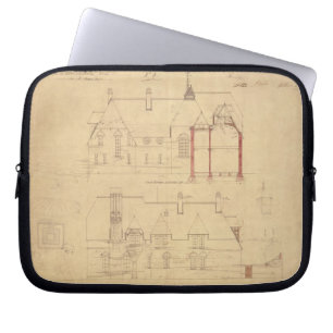Funda Para Portátil Elevaciones para la casa roja, brezo de Bexley