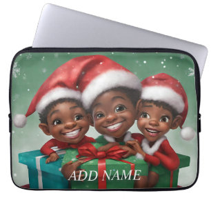 Funda Para Portátil Elfo afroamericano