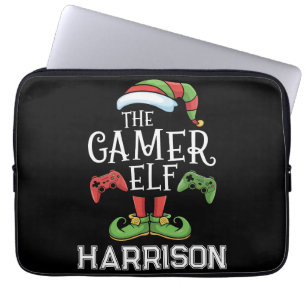 Funda Para Portátil Elfo de videojuegos personalizado de Navidad para 