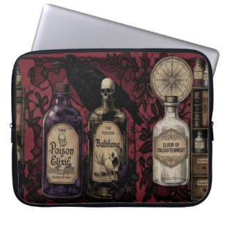 Funda Para Portátil Elixires curiosos y cuervo