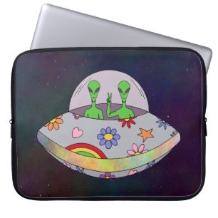 Funda Para Portátil Ellos vienen en paz OVNI