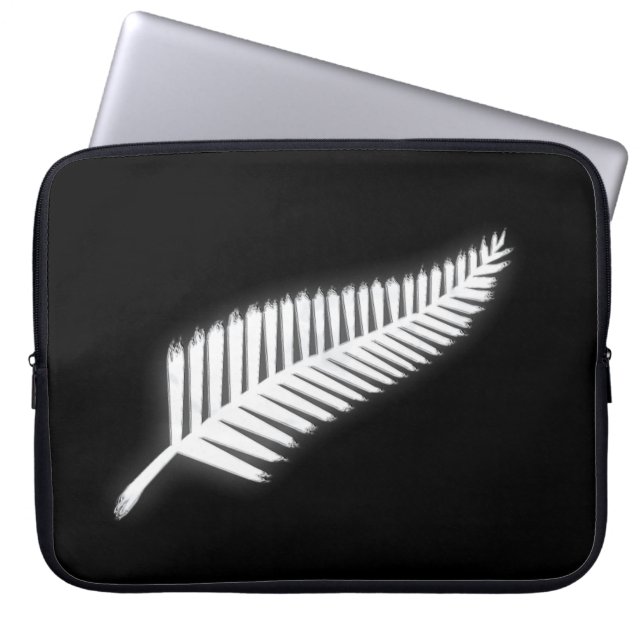 Funda Para Portátil Emblema de Silver Fern NZ para Kiwis Patrióticos (Frente)