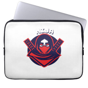 Funda Para Portátil Emblema Guerrero Audaz – Logo Ninja