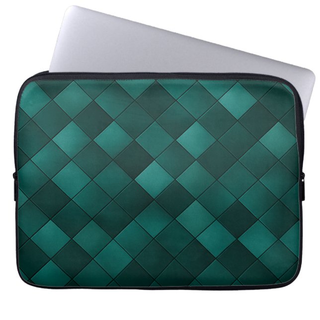 Funda Para Portátil Emerald Tile Pattern – Modern Luxury (Frente)