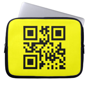 Funda Para Portátil emoji sonriente de cara feliz - código QR