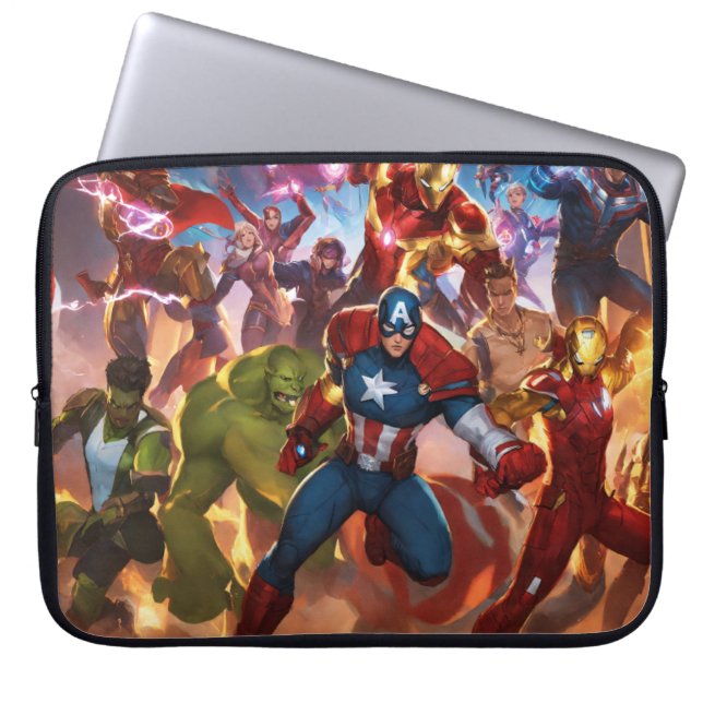 Funda Para Portátil Empoderar su tecnología con estilo heroico (Frente)