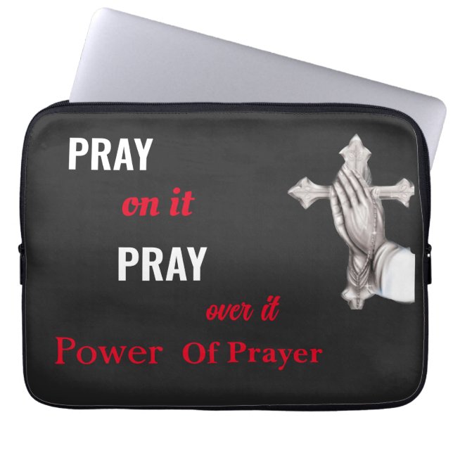 Funda Para Portátil "Empoderar su tecnología con protección divina - (Frente)