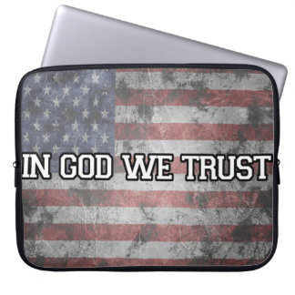 Funda Para Portátil "En dios confiamos en" la manga del ordenador