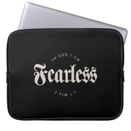 Funda Para Portátil En Dios no tengo miedo 2 Tim 1:7 Christian