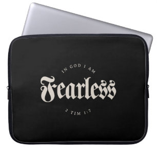 Funda Para Portátil En Dios no tengo miedo 2 Tim 1:7 Christian