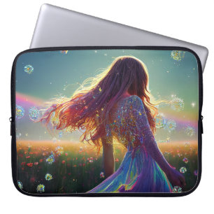 Funda Para Portátil En los campos de cristal bajo los cielos estrellad