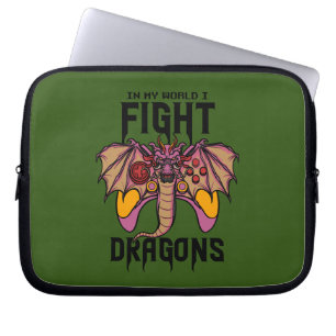 Funda Para Portátil En mi mundo lucho contra los dragones