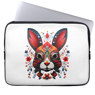 Funda Para Portátil Encantador estilo de hígge conejo colorido juguetó