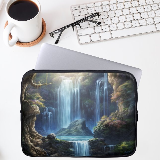 Funda Para Portátil Enchanted Fantasy Waterfall Dreamscape  (Subido por el creador)