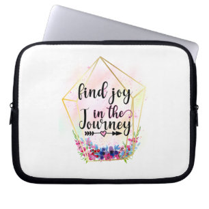 Funda Para Portátil Encuentra La Alegría En El Viaje