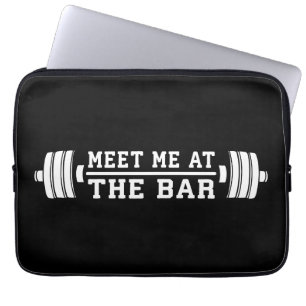 Funda Para Portátil Encuéntrame En El Bar - Barbell - Entrenamiento