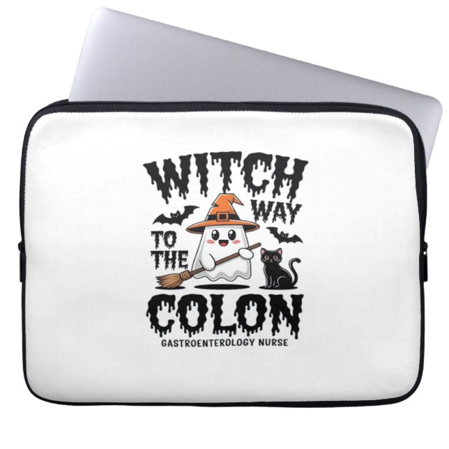 Funda Para Portátil Endo Enfermera Halloween Enfermera Gastrointestina (Frente)