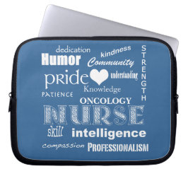 Funda Para Portátil Enfermera Attributes/ONCOLOGY (personalizable)