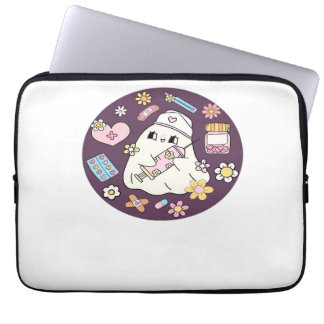 Funda Para Portátil Enfermera de Halloween sobredimensionada camiseta