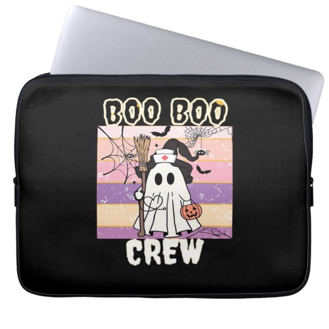 Funda Para Portátil Enfermera fantasma de Boo Boo Crew Halloween Esenc (Frente)