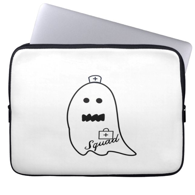Funda Para Portátil Enfermera fantasma Halloween Halloween Hand Drake  (Frente)