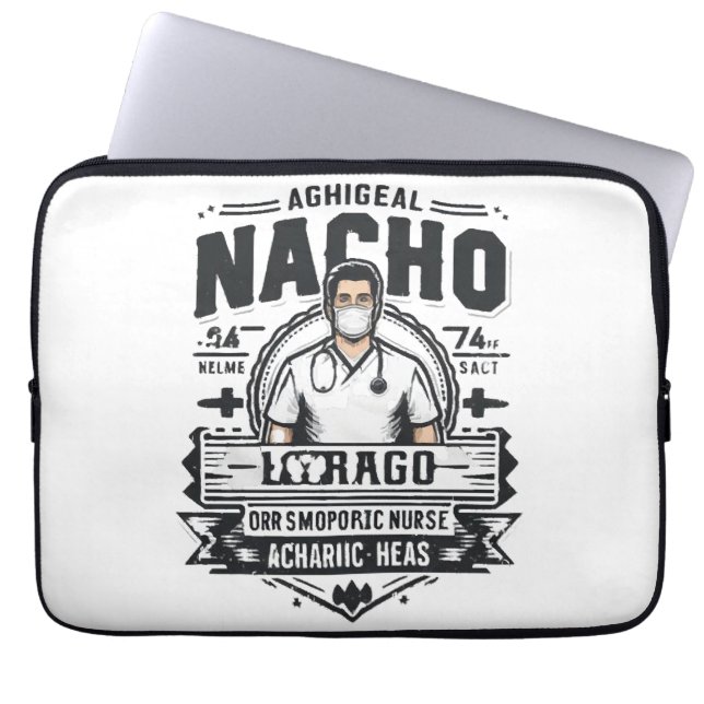 Funda Para Portátil Enfermera Ortopédica Promedio de Nacho (Frente)