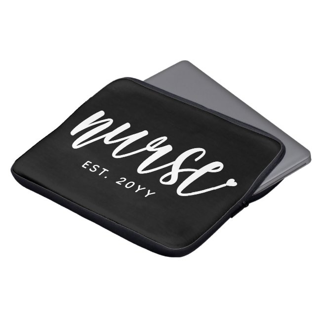 Funda Para Portátil Enfermera personalizado de Typografía Ésa Enfermer (Superior anverso)