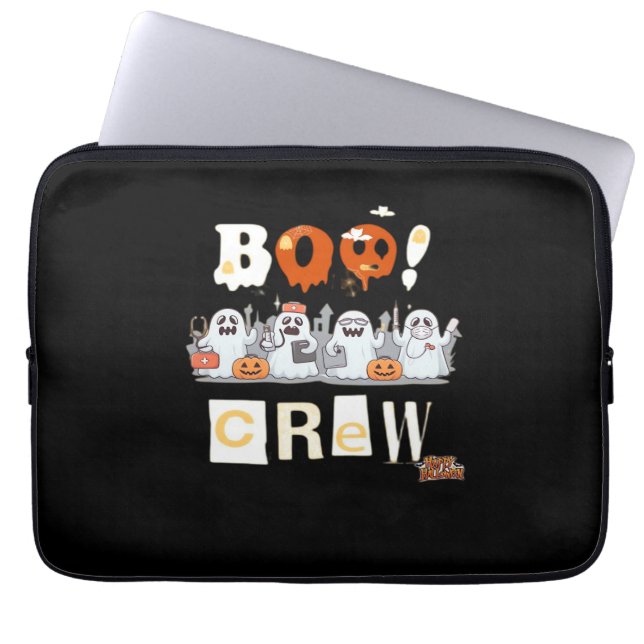 Funda Para Portátil Enfermeras de Halloween con camiseta clásica de Bo (Frente)