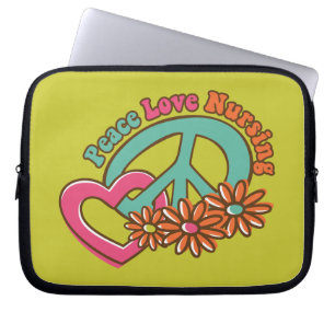 Funda Para Portátil Enfermería del amor de la paz