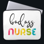 Funda Para Portátil Enfermero de Badass<br><div class="desc">Un diseño luminoso y elegante para todas las enfermeras y cuidadores.</div>
