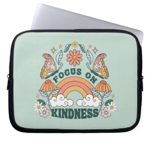 Funda Para Portátil Enfoque en Gráfica de bondad Groovy