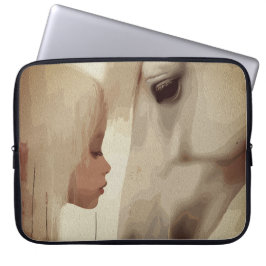 Funda Para Portátil Enlace Inocente – Arte de Niño y Caballo