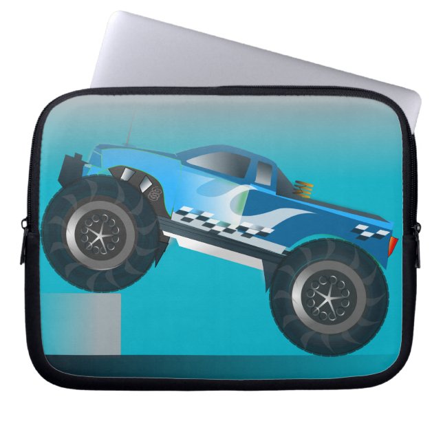 Funda Para Portátil Enorme Monster Truck Speedway (Frente)