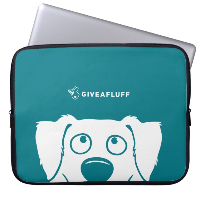 Funda Para Portátil Enredadera de Aussie de la turquesa (Frente)