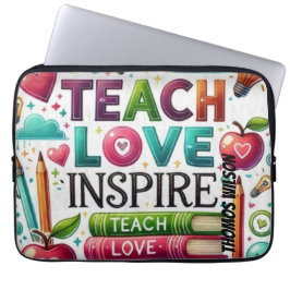 Funda Para Portátil ENSEÑAR AMOR INSPIRE COLOR DISEÑO COMPLETOElectrón