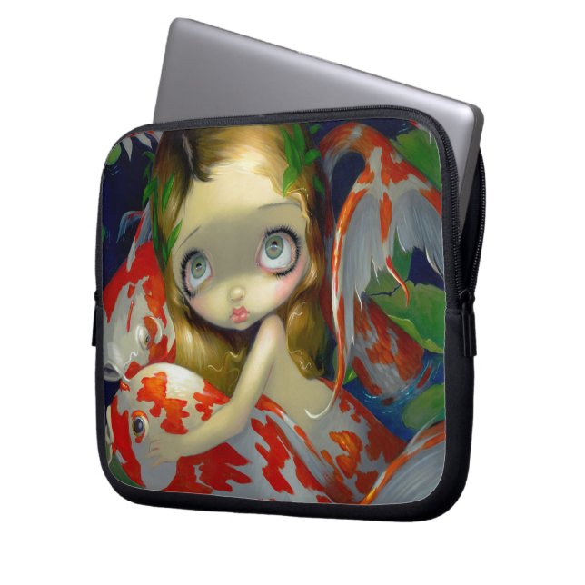 Funda Para Portátil "Entre bolso de la electrónica del Koi" (Anverso izquierdo)