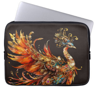 Funda Para Portátil entretenimiento de circo de carnaval de pavo real 