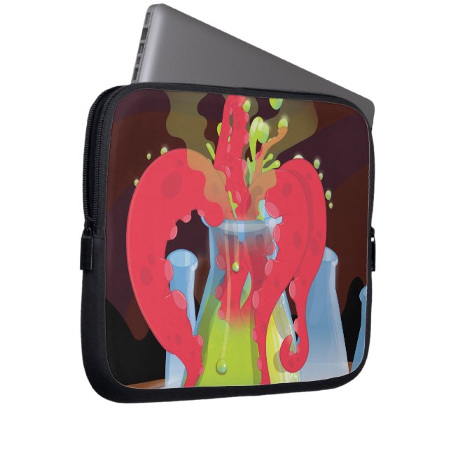 Funda Para Portátil Envase de experimentación científica Monstruo (Anverso derecho)