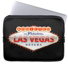 Funda Para Portátil Enviciado a Las Vegas, Rótulo divertido de Nevada