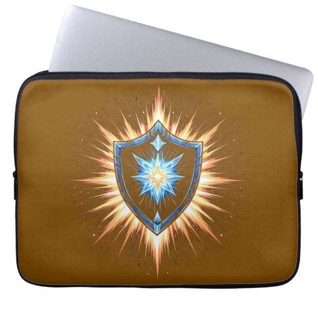 Funda Para Portátil Epic Fantasy Shield with Radiant Energy Burst – Ma (Frente)