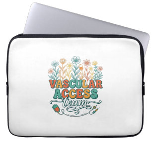 Funda Para Portátil Equipo de Acceso Vascular Diseño de Camiseta Médic