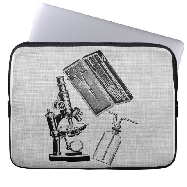 Funda Para Portátil Equipo de laboratorio antiguo (Frente)